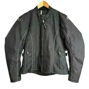 FIELDSHEER Womens Black PhosLite Padded Armor with Venting Motorcycle Jacket 8